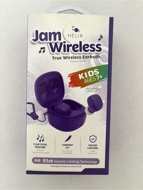 Brand new Jam Wireless Helix Kids True Wireless Earbuds (Ages 7+)